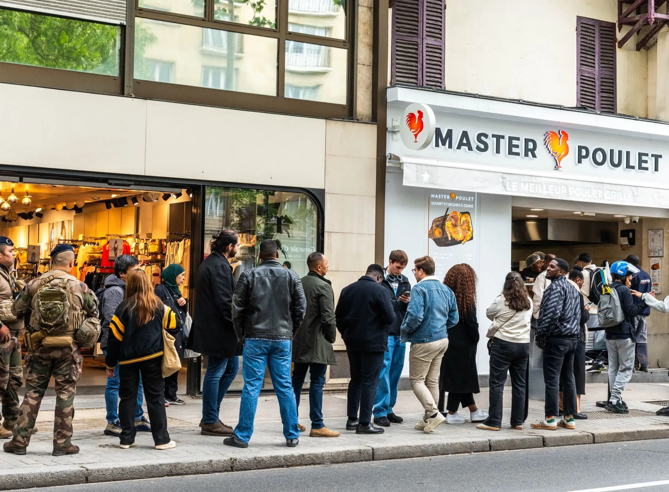 Photo : Polémique autour de Master Poulet à Saint‑Ouen : existe‑t‑il un lien entre fast‑food et désertification du centre‑ville ?